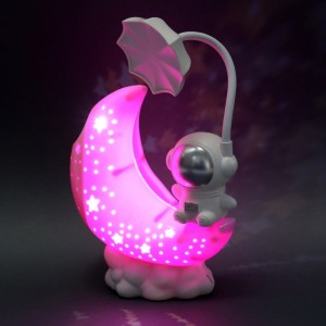 مصباح طاولة LED رائد فضاء وقمر مقلمة تيبل لامب HQ88-6B مصباح طاولة LED رائد فضاء وقمر مقلمة تيبل لامب HQ88-6B