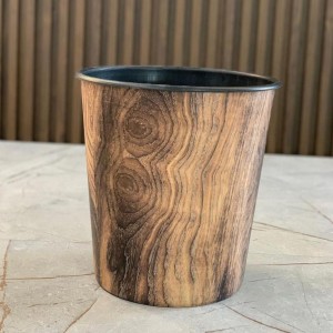 سلة مهملات نفايات بلاستك صغير حيف ذهبي 22.5 × 23 سم / سطل / دلو مهملات حجم صغير