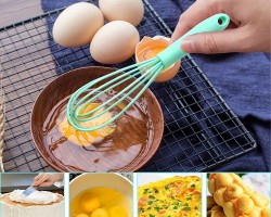 خفاقة بيض سيليكون كبير مع مسكة سلكون KC1-23