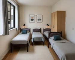 سرير نوم مفرد حديد مع تنجيد مدهون صناعة محلية - تخت حديد منجد مقاس 190 × 80 سم