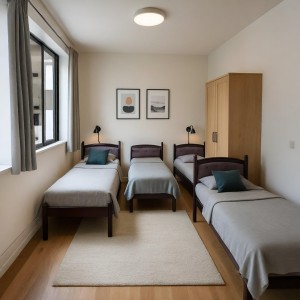 سرير نوم مفرد حديد مع تنجيد مدهون صناعة محلية - تخت حديد منجد مقاس 190 × 80 سم