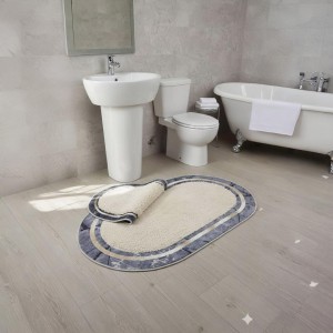 طقم دعسات حمام تركي قطعتين LOVINA - TAKIMI