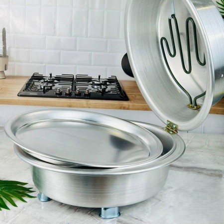 خبازة كهرباء المنيوم حجم وسط حيف عالي طنجرة خبز