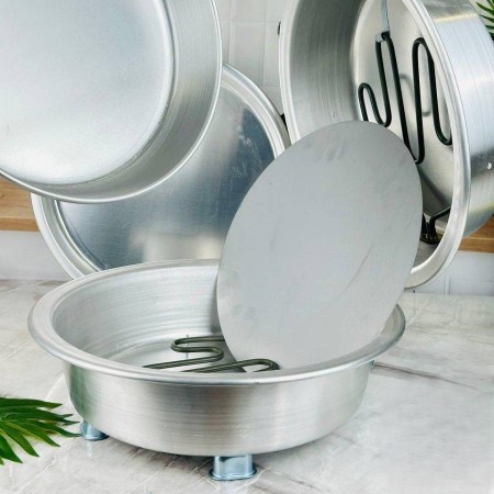 خبازة كهرباء المنيوم حجم وسط حيف عالي طنجرة خبز