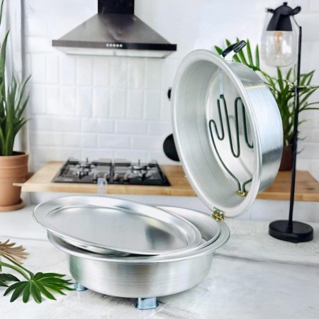 خبازة كهرباء المنيوم حجم وسط حيف عالي طنجرة خبز