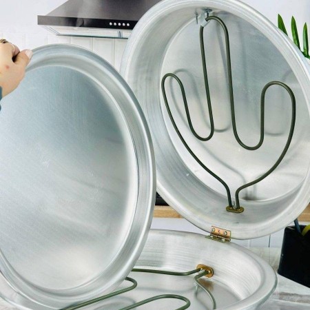 خبازة كهرباء المنيوم حجم وسط حيف عالي طنجرة خبز