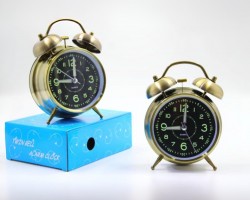 ساعة منبه مدورة كلاسيكية Y11668 