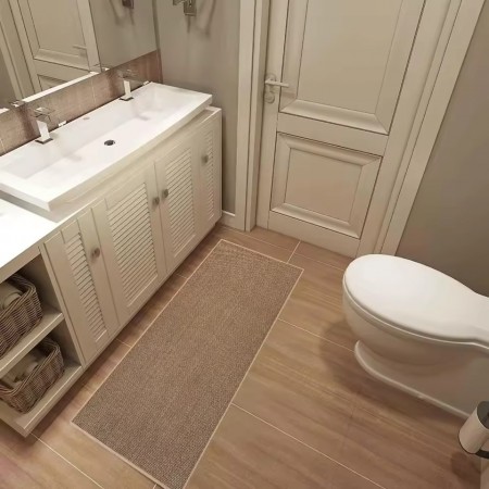 دعسه مدخل جلد مع خيش كاروهات عرضي مقاس 200 ×80 سم