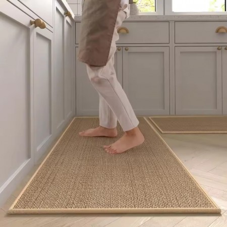 دعسه مدخل جلد مع خيش كاروهات عرضي مقاس 200 ×80 سم