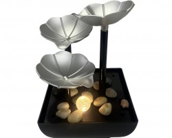 نافورة ليد مع احجار شكل وردة JS3 LED FOUNTAIN 