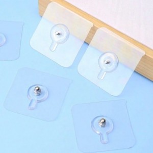 حمالة بشكير - مسمار تثبيت اغراض برغي تثبيت للحيط تلزيق طبعة D32-11 مقاس 6 × 6 سم