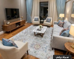 سجاد برقي خيط قطن 280 × 380 سم PERGE Carpet - لون سكني