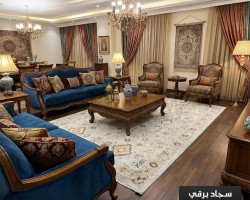 سجاد برقي خيط قطن 240 × 340 سم PERGE Carpet - لون اوفوايت