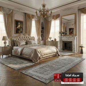 ممر سجاد امادا خيط قطن 80 × 300 سم - ستايل شرقي - لون سكني AMADA Carpet