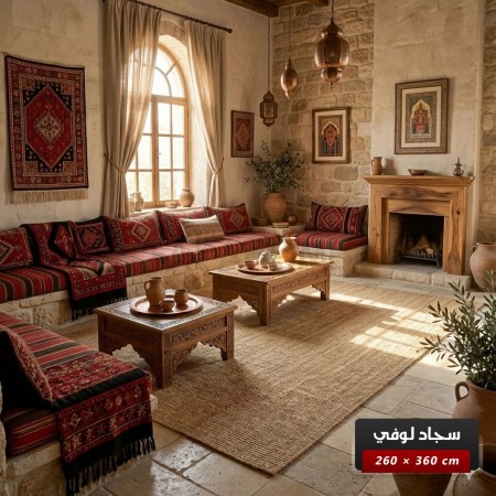 سجاد لوفي بكليه سادة 260 × 360 سم LUVI carpet - لون بيج سجاد لوفي بكليه سادة 260 × 360 سم LUVI carpet - لون بيج