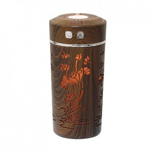 مبخره الكترونية كهربائية اسطوانة خشبية 