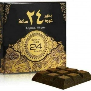بخور ارض الزعفران 40 غم شكلاطه - عود 24 ساعة