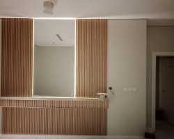 بديل خشب بلاستيك بيج غامق خشبي سمك 2 سم العرض ١٦ سم الطول ٢٩٠ سم بديل خشب بلاستيك بيج غامق خشبي سمك 2 سم العرض ١٦ سم الطول ٢٩٠ سم