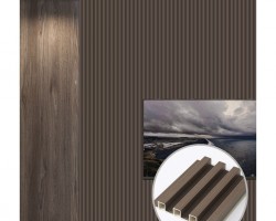 بديل خشب بلاستيك بني غامق سمك 2 سم العرض ١٦ سم الطول ٢٩٠ سم بديل خشب بلاستيك بني غامق سمك 2 سم العرض ١٦ سم الطول ٢٩٠ سم