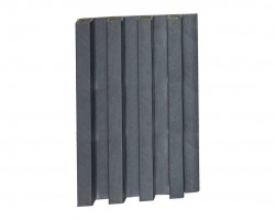 بديل خشب بلاستيك سكني غامق موشح سمك 2 سم العرض ١٦ سم الطول ٢٩٠ سم