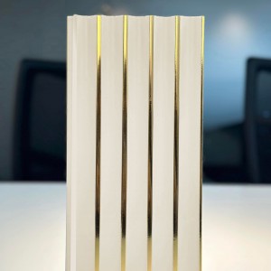 بديل خشب عظم كريمي مذهب سمك 1 سم العرض ١٦ سم الطول ٢٩٠ سم