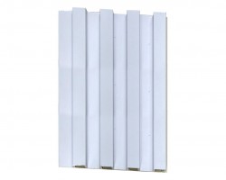 بديل خشب بلاستيك ابيض سادة سمك 2 سم العرض ١٦ سم الطول ٢٩٠ سم