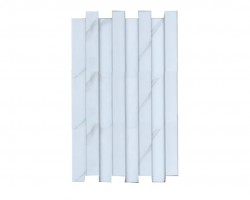 بديل خشب بلاستيك ابيض مارفل سمك 2 سم العرض ١٦ سم الطول ٢٩٠ سم